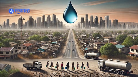 Villagers struggle for water