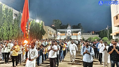 Emotional Foot March in Solapur Honors Sambhaji Maharaj with Silent Resolve