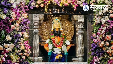 Vitthal temple flower decoration Pandharpur
