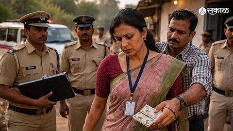  Woman Revenue Officer Caught Taking ₹10,000 Bribe 