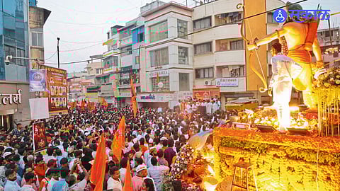 Festive Spirit in Pune: Grand Ram Navami Processions Spread Religious Messages