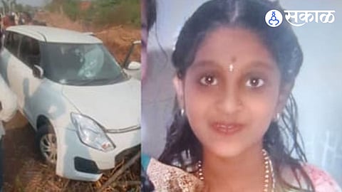 drunk driver hits schoolgirls in Raibag accident