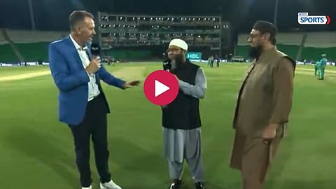 Mushtaq Ahmed and Dominic Cork during a heated on-air exchange in PSL 2026
