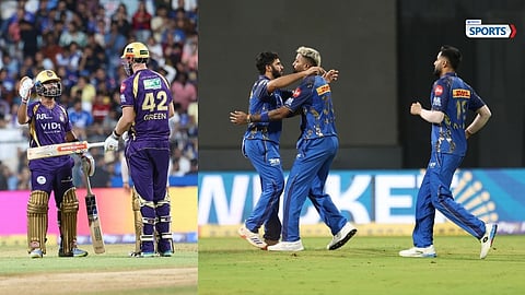 Ajinkya Rahane attacks MI bowlers as Shardul Thakur celebrates key wickets ( Vijay Bate) 