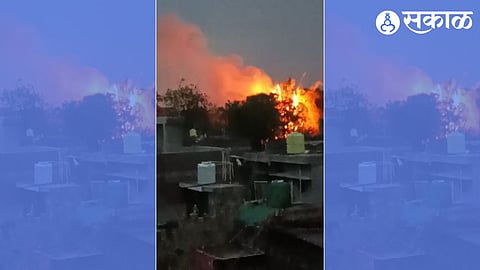 Lightning Strike Sets Tree Ablaze