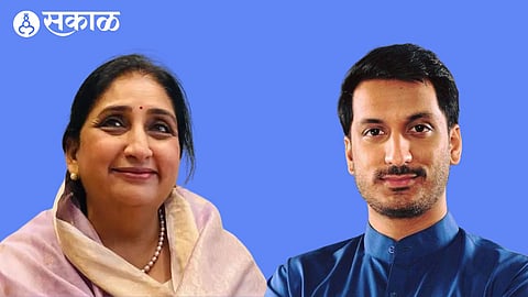 Sunetra Pawar and Parth Pawar