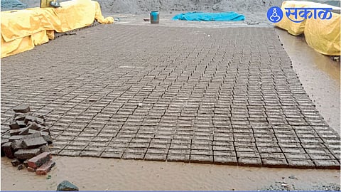 Unbaked Bricks in water