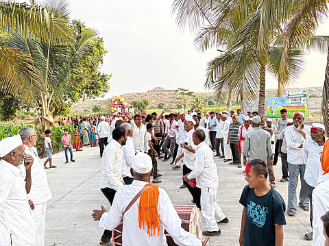 चोरीनंतर वर्षभरात आडाचीवाडीत नव्या मूर्तीची प्रतिष्ठापना