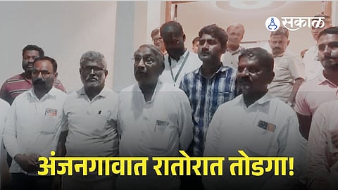 Anjangaon Shivaji maharaj Statue Dispute Resolved After Rajan Patil’s Mediation