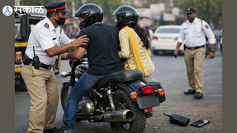 Bullet rider assaults traffic police in Solapur