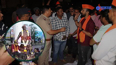 Sangli Sambhaji Maharaj statue news