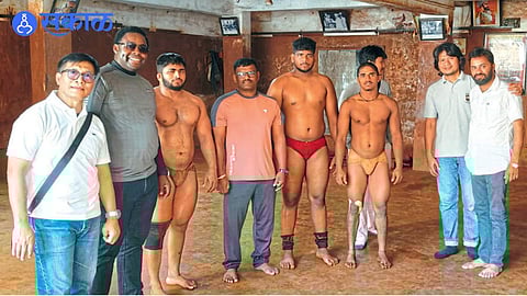 germany and south africa guest visit to kolhapur wrestlers