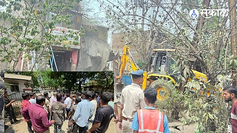 Tensions Flare in Boisar: MIDC’s Demolition Drive Turns Violent at Chintralaya Market