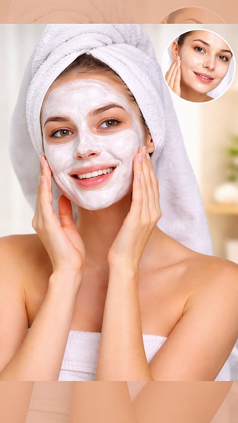 Rice face pack for glowing skin