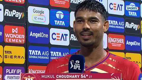 Mukul Choudhary shares an emotional moment after his match-winning performance.