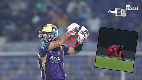 Ajinkya Rahane’s unbelievable six where the bat slipped mid-shot goes viral