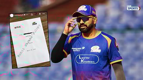 Rohit Sharma drops a big hint about a possible Netflix project, leaving fans excited.