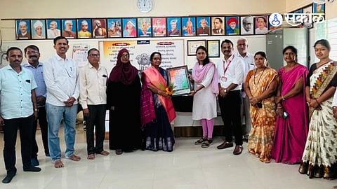 थोरांदळे (ता.आंबेगाव)येथील जिल्हा परिषद शाळेत विशेष निरीक्षक राष्ट्रीय मानवाधिकार आयोग डॉ.पूनम मलाकोंडय्या यांचा सन्मान करण्यात आला.