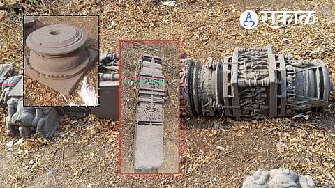 Shevta Mahadev temple reconstruction Maharashtra