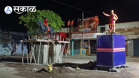 Ambedkar statue installation dispute Solapur district