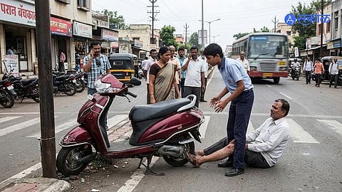 Minor Driving Accident panhala Kolhapur