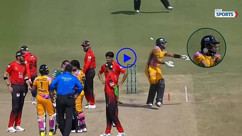 Babar Azam tries Virat Kohli MCG shot fails helmet hit video