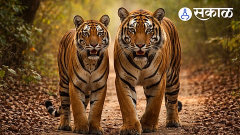 tiger spotted together Sahyadri Tiger Reserve