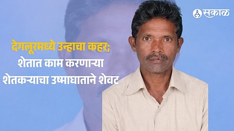 काळाचा घाला! देगलूर तालुक्यात उष्माघाताचा पहिला बळी; शेतात काम करताना ५२ वर्षीय शेतकऱ्याचा दुर्दैवी मृत्यू