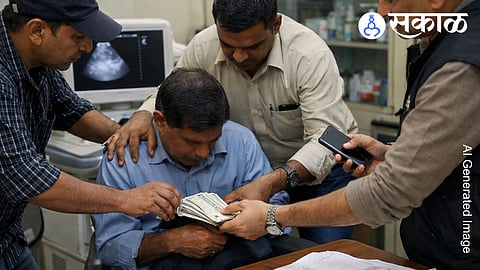 Satara ACB bribery trap hospital employee