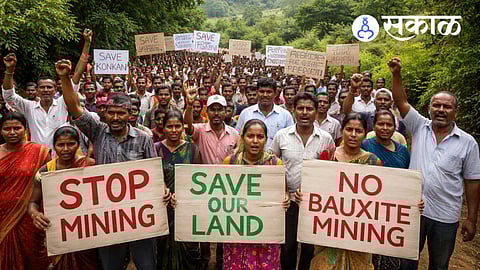 Rajapur bauxite mining protest news