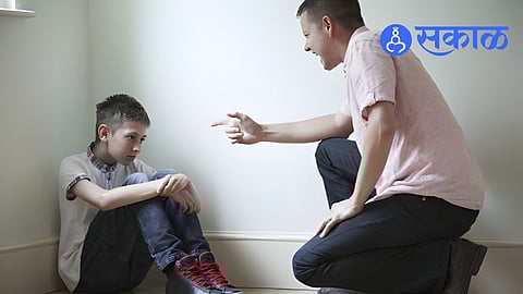 Happy parents positive conversations with their child to nurture emotional security, confidence, and healthy personality development.