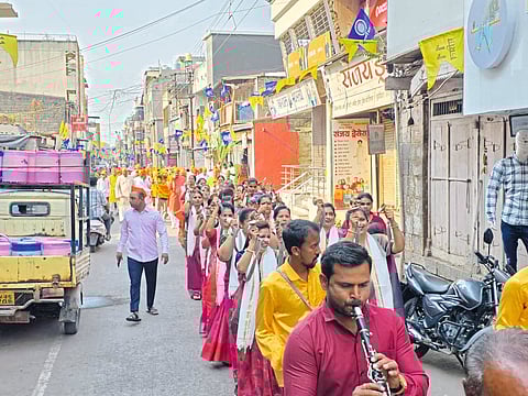 इंदापुरात परशुराम जयंतीनिमित्त मिरवणूक