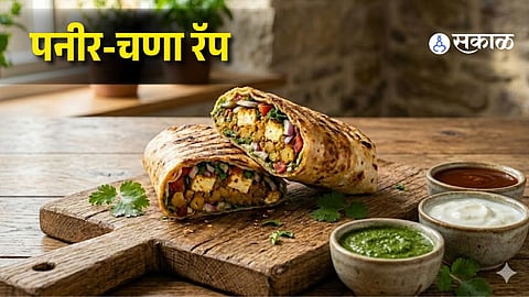 Paneer Chana Wrap Recipe
