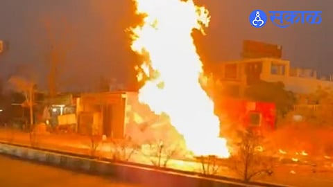 Dramatic Incident as Gas Pipeline Leak Sparks Blaze, Disaster Avoided