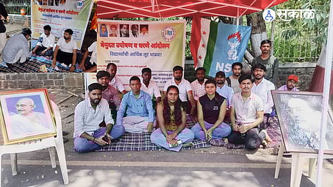 NSUI Launches Indefinite Hunger Strike Against SPPU Fee Hike