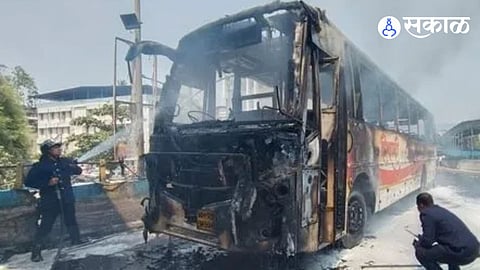 Thane Shivshahi Bus Fire