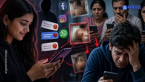 A woman in Amravati has been accused of misusing social media.