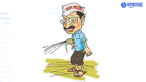 Political Satire: Kejriwal’s Quest for Missing MPs at Mota Bhai’s Doorstep