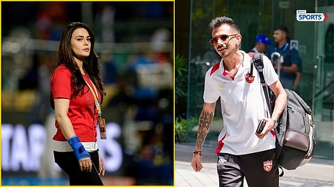 Preity Zinta shares a fun moment with Yuzvendra Chahal