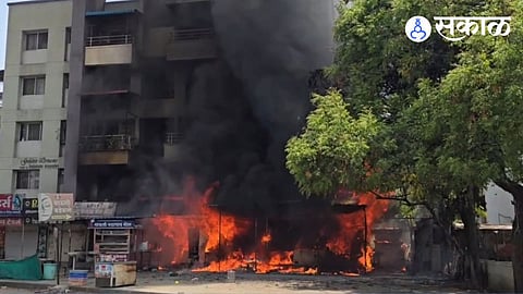 shop fire by gas cylinder blast