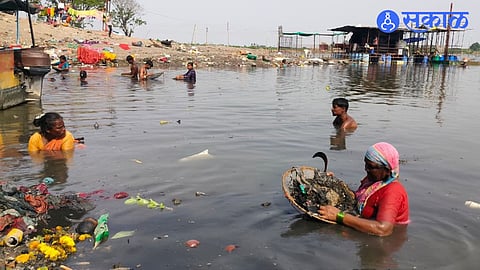 Survival in the Ashes Scavenging for Precious Metals godavari river