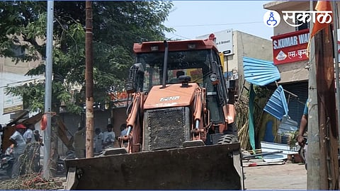 Anti-Encroachment Drive in vadgaon sheri