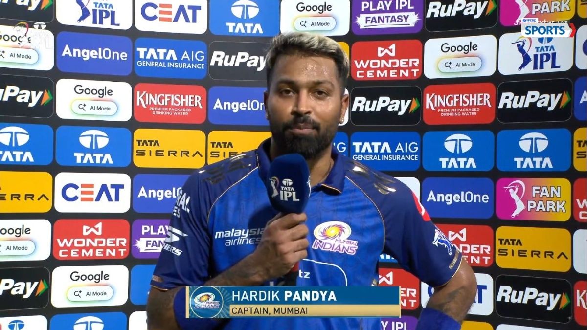 MI vs SRH match loss reaction Hardik Pandya full quote