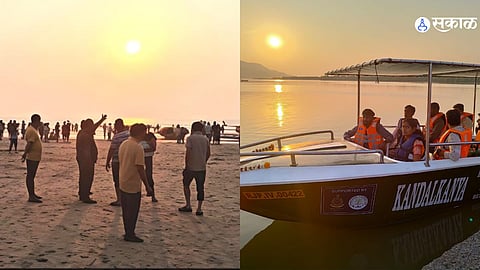 Tourists crowd Raigad beaches and hill stations as summer holiday rush peaks across Maharashtra’s popular destinations.
