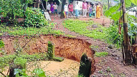 Well Damage In Goveri Palkarwadi Due To Heavy Rains In Kudal