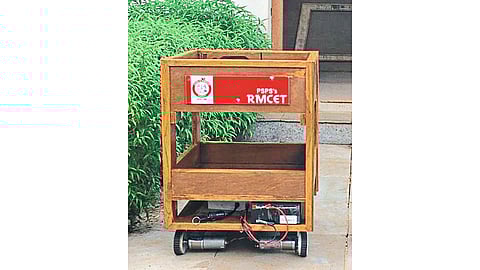 Remote Controlled Cart Made By Mane College Of Engineering Students