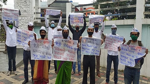 पिंपरी : मोदी सरकारच्या शेतकरीविरोधी धोरणाचा आपतर्फे निषेध 