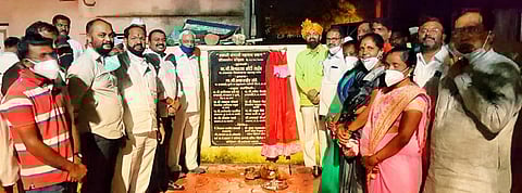 Inauguration of water purification project at Goregaon in Parner taluka