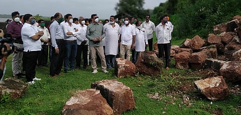 Sambhaji Raje inspects Vijaydurg fort konkan sindhudurg