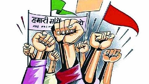 Congress backed nationwide strike of trade unions